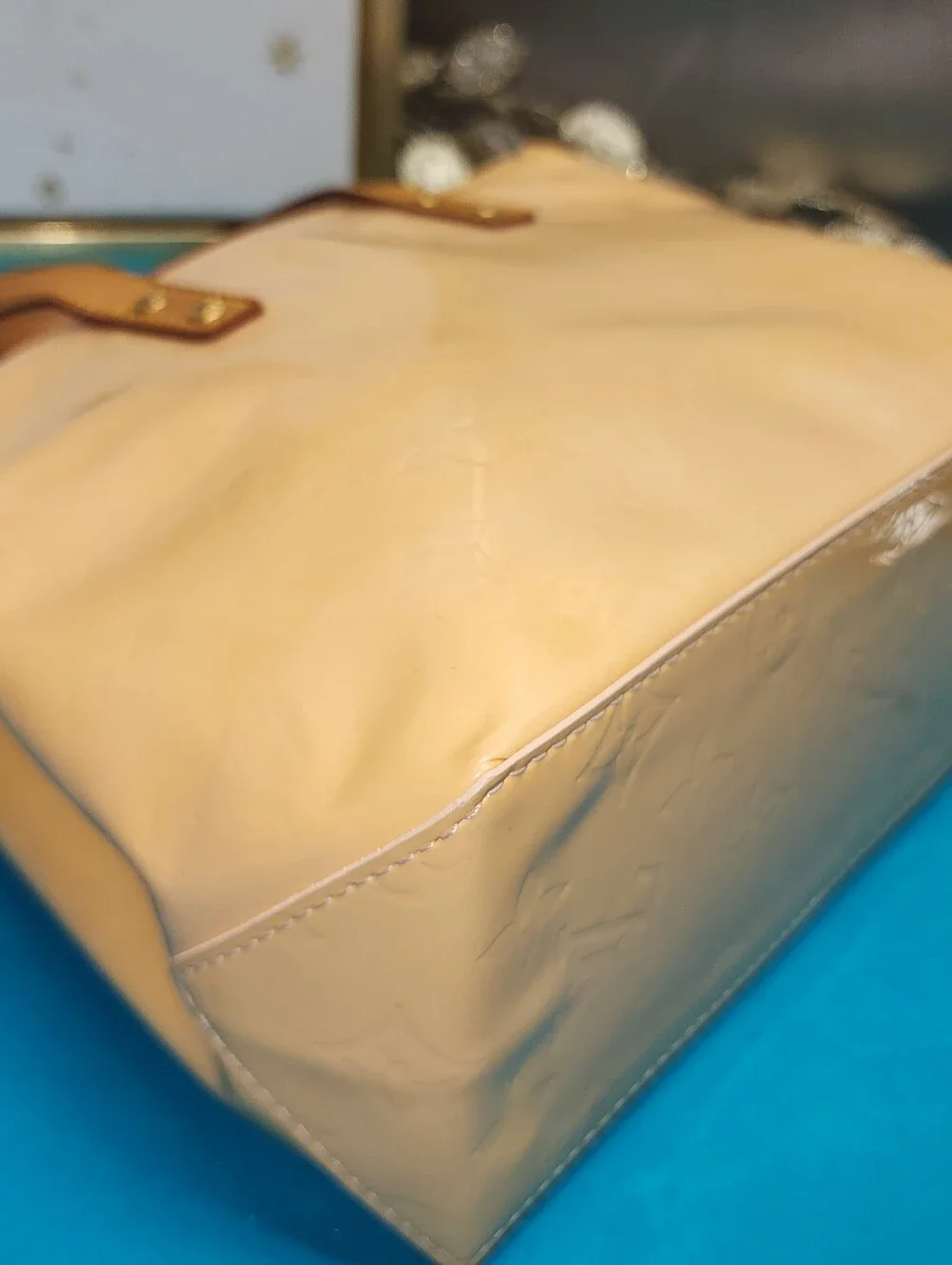 Authentic Louis Vuitton Vernis Reade PM Yellow W/ Dust Bag And Proof Of Purchase